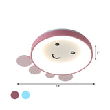 Octopus Acrylic Ceiling Light For Nursery School In Kids Pink/Blue