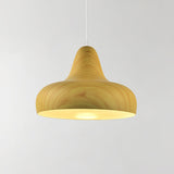 1-Light Warehouse Onion Aluminum Pendant - White/Coffee/Wood Ideal For Dining Room