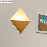 8 Contemporary Led Wall Lamp - Acrylic Shade Black/White Square Sconce Light