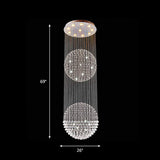 Contemporary Silver Crystal Ceiling Light Fixture - Flush Mount 10 Lights