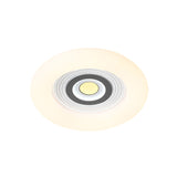 White Acrylic Led Donut Ceiling Light: Contemporary Flushmount Fixture