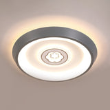 Ultrathin Ceiling Flush Light For Kids Bedroom - Acrylic Led Lamp In White With Cute Cartoon Design