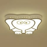 Cartoon Acrylic Ceiling Light For Kindergarten With White Flush Mount Fixture / B