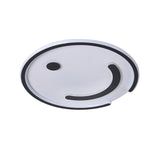 Sleek Round Led Flushmount Lamp In Black/Gold Or White/Warm Light For Bedroom Ceiling