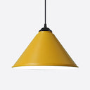 Retro Style Metal Cone Shade Ceiling Light - Black/Gray/White 1 Bedroom Hanging Lamp