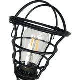Industrial Retro Hanging Lamp With Iron Wire Guard - 1 Head Dining Table Ceiling Light Fixture In