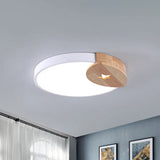 9’/12’ Circle White Led Flush Light With Acrylic Ceiling Mount - Modern White/Warm / 9’