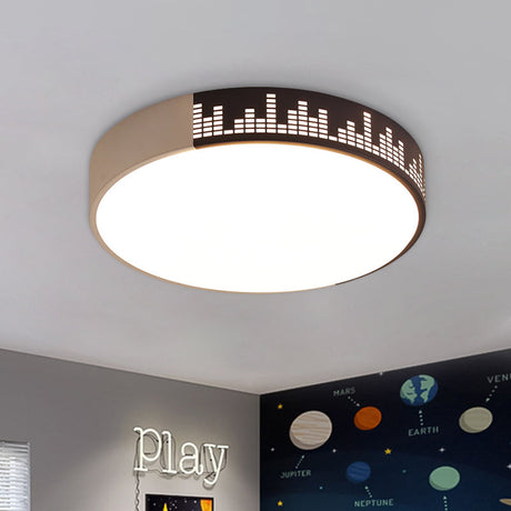 Modern White-Khaki Led Acrylic Ceiling Mounted Light For Bedroom Khaki