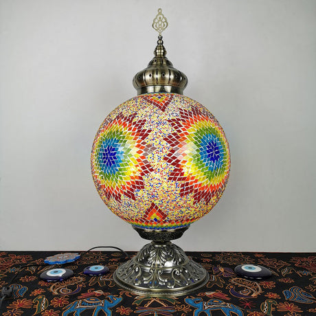 Vintage Art Glass Nightstand Light For Bedroom