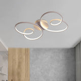 Acrylic Butterfly Led Flush Mount Spotlight: Minimalistic Black/White Ceiling Light White
