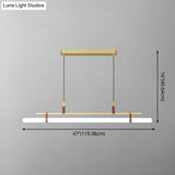 Acrylic Island Pendant Light: Sleek Pole Design With Led: Perfect For Dining Room