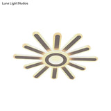 Acrylic Led Flush Mount Ceiling Light – Sun-Like Simplicity 19.5’/23.5’ Wide White - Warm/White
