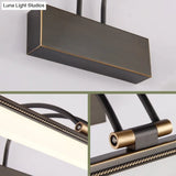Acrylic Led Swing Arm Vanity Mirror Light - Minimalist Bathroom Wall Fixture