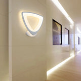 Acrylic Led Wall Sconce Light In Triangle Oval And Teardrop Shapes - Warm Or White /