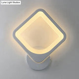 Acrylic Led Wall Sconce Light In Triangle Oval And Teardrop Shapes - Warm Or White