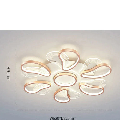 Acrylic Living Room Ceiling Lamp Led Petal Shaped Bedroom Modern Simple Household Restaurant