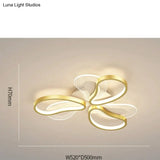 Acrylic Living Room Ceiling Lamp Led Petal Shaped Bedroom Modern Simple Household Restaurant Gold /