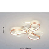 Acrylic Living Room Ceiling Lamp Led Petal Shaped Bedroom Modern Simple Household Restaurant Rose