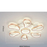 Acrylic Living Room Ceiling Lamp Led Petal Shaped Bedroom Modern Simple Household Restaurant Rose