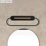 Acrylic Oval Led Wall Sconce With Modern Styling And Warm/White Light - Available In Black/White