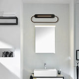 Acrylic Oval Led Wall Sconce With Modern Styling And Warm/White Light - Available In Black/White