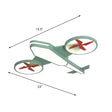 Acrylic Plane Led Flush Mount Ceiling Light - Warm Cartoon Lighting Fixture Green / 23’