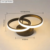 Acrylic Semi Flush Mount Light: Stylish Geometric Fixture For Hallway