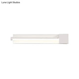 Adjustable Acrylic Linear Wall Sconce Led Light Fixture - Black/White Warm/White