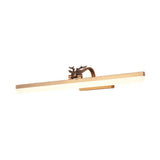 Adjustable Arm Led Wall Mount Light With Antler Design - 17/23/31.5 Wide Acrylic Bathroom Lighting