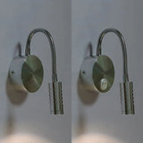 Adjustable Chrome Cylinder Wall Mount Led Sconce In Warm/White Lighting - Modern Metal Lamp