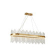 Adjustable Glass Crystal Drum Chandelier Pendant Light For Modern Living Rooms Gold / 23.5’ Oval