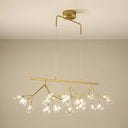 Adjustable Hanging Cord Island Lighting - Contemporary Firefly Metal Pendant With 27 Lights For