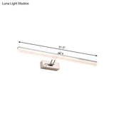 Adjustable Led Vanity Light In Modern Chrome - Acrylic Linear Design Warm/White Option 16/23.5/31.5