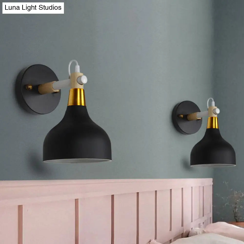 Adjustable Metal Onion Wall Light - Nordic Sconce Lighting For Bathroom In Candy Color