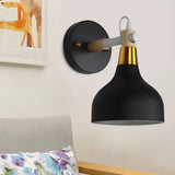 Adjustable Metal Onion Wall Light - Nordic Sconce Lighting For Bathroom In Candy Color Black