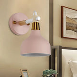 Adjustable Metal Onion Wall Light - Nordic Sconce Lighting For Bathroom In Candy Color Pink
