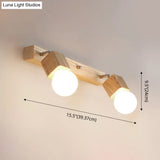 Adjustable Wooden Vanity Mirror Light: Modern Sconce For Bathroom