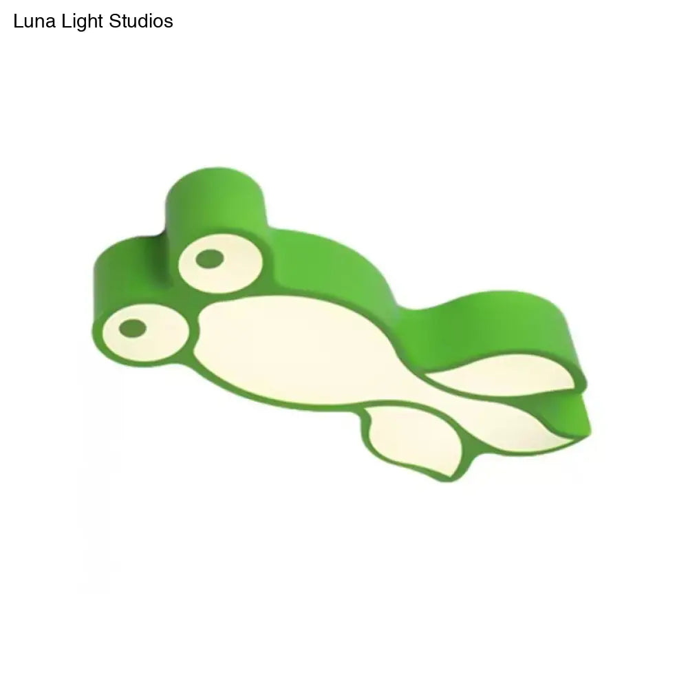 Adorable Little Goldfish Ceiling Light: Acrylic Led Flush Mount For Kids’ Bedrooms