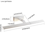 Aluminum Single Vanity Light Fixture - Armed Nordic Minimalist Style