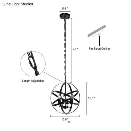 American Chandelier Industry Wind Led Lamps Pendant