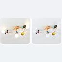 Animal-Inspired Twist Arm Led Ceiling Lamp For Modern Offices 4 / Orange