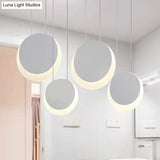 Anna - Moon Shaped Pendant Nordic Metal 3/4/5 Lights Cluster Light