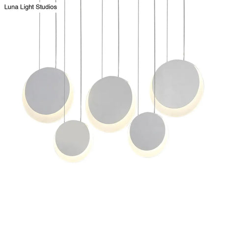 Anna - Moon Shaped Pendant Nordic Metal 3/4/5 Lights Cluster Light