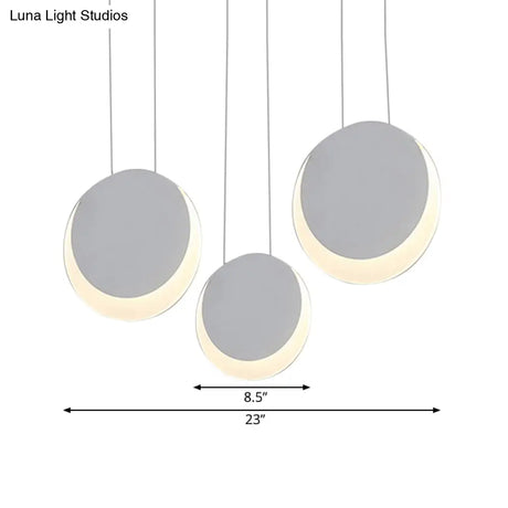 Anna - Moon Shaped Pendant Nordic Metal 3/4/5 Lights Cluster Light