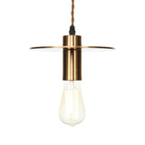 Antiqued Iron Bronze Ceiling Pendant Light - Disc/Dome/Cone Design Single-Bulb Ideal For Dining