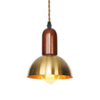 Antiqued Iron Bronze Ceiling Pendant Light - Disc/Dome/Cone Design Single-Bulb Ideal For Dining