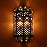 Antiqued Metallic Sconce Lighting - 2 Heads Wall Mounted Lamp In Brass For Hallways