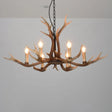 Antler Chandelier: Resin Countryside Living Room Lighting 6 / Coffee