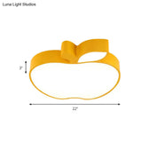 Apple Shape Led Flush Mount Ceiling Light For Children’s Bedroom - Modern Style