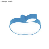 Apple Shape Led Flush Mount Ceiling Light For Children’s Bedroom - Modern Style
